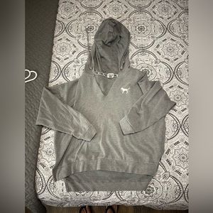 PINK Oversized Cropped Hoodie